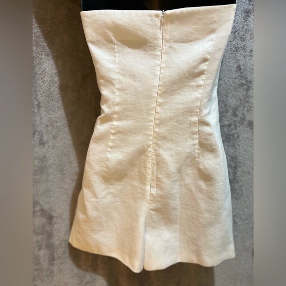 Zara White Strapless Dress. Size XS - Picture 2 of 4